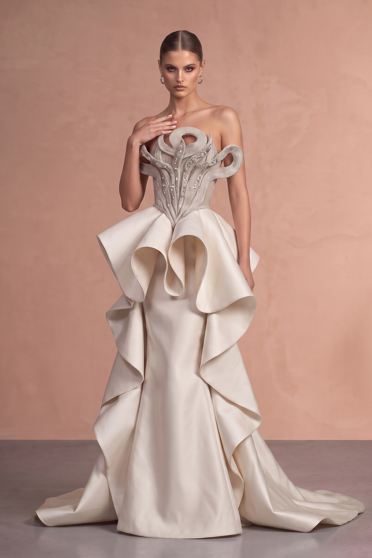 Strapless Evening Gown