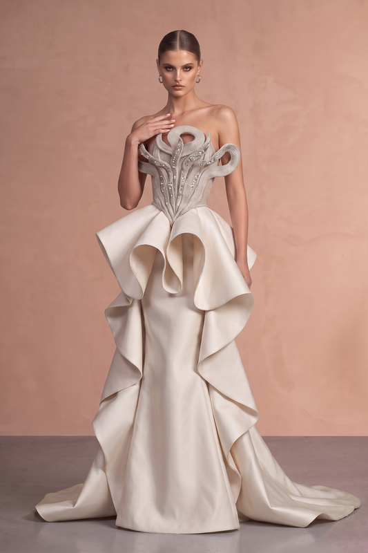 Strapless Evening Gown