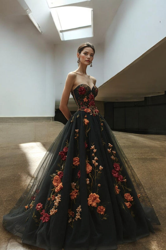 Bastet Strapless Ball Gown