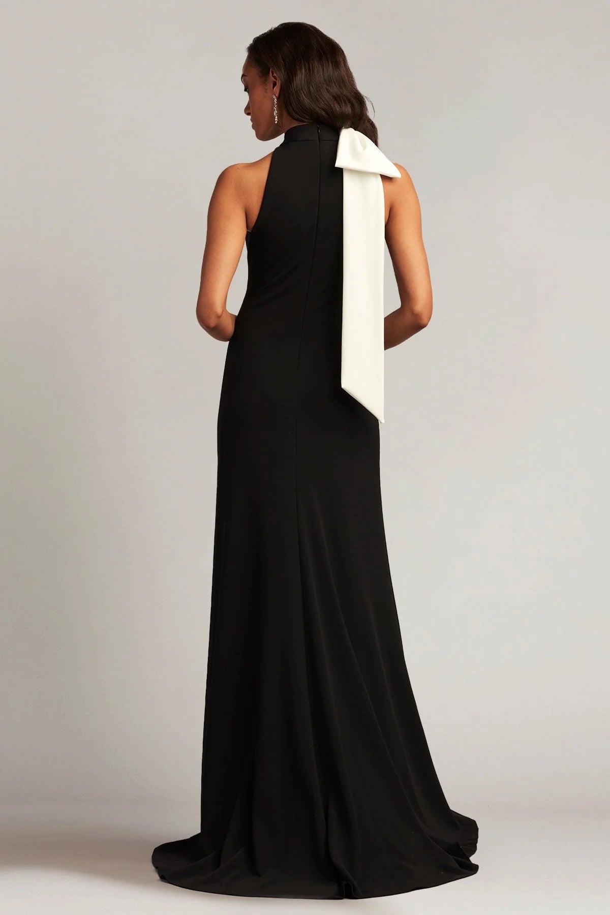 Sims Shoulder Bow Halter Gown