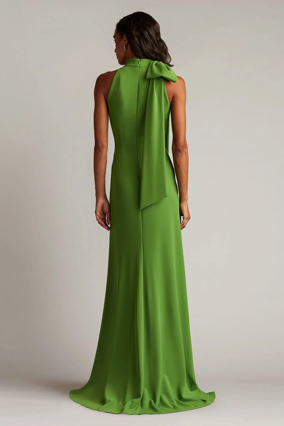 Sims Shoulder Bow Halter Gown