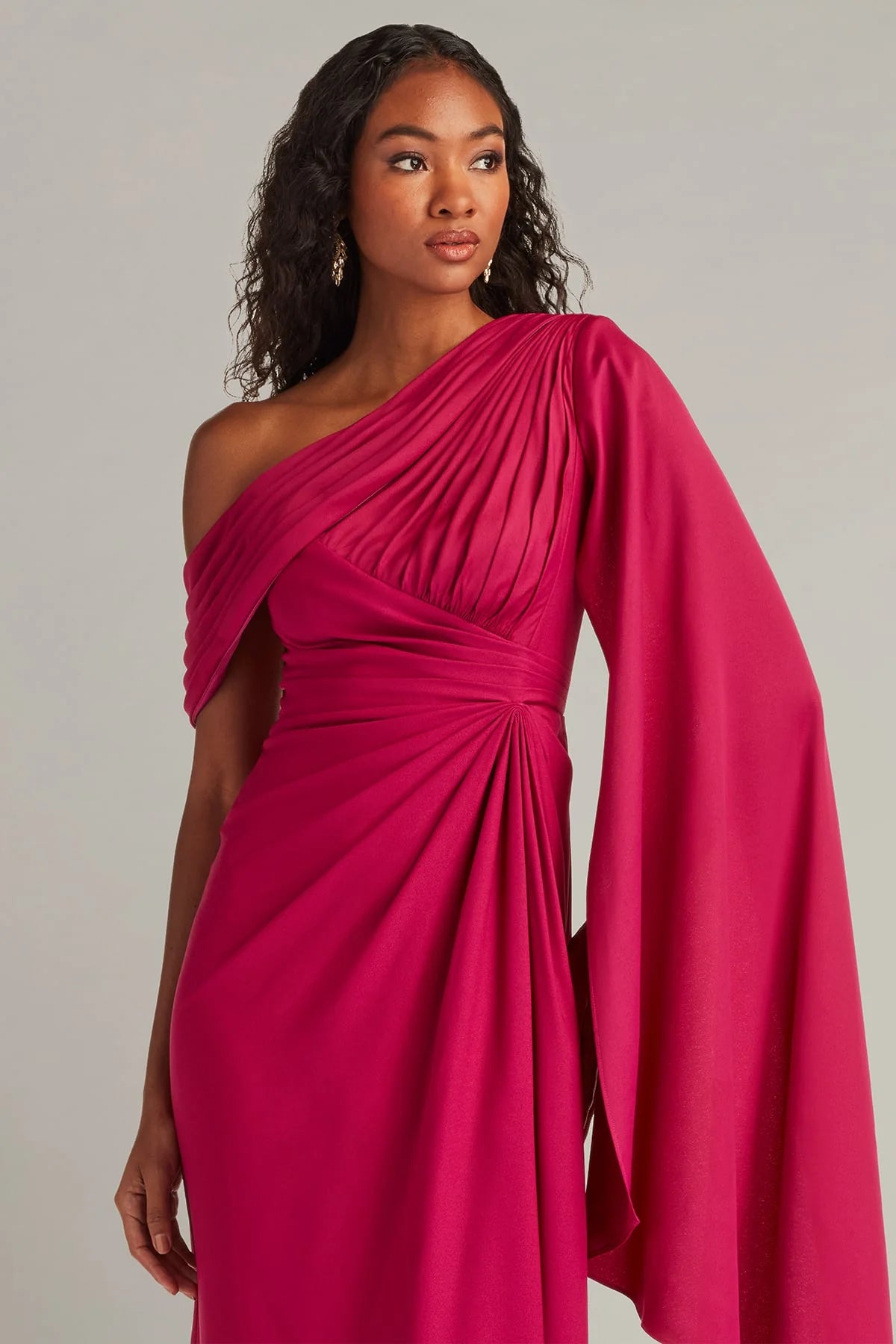 Ember Cape Sleeve Gown