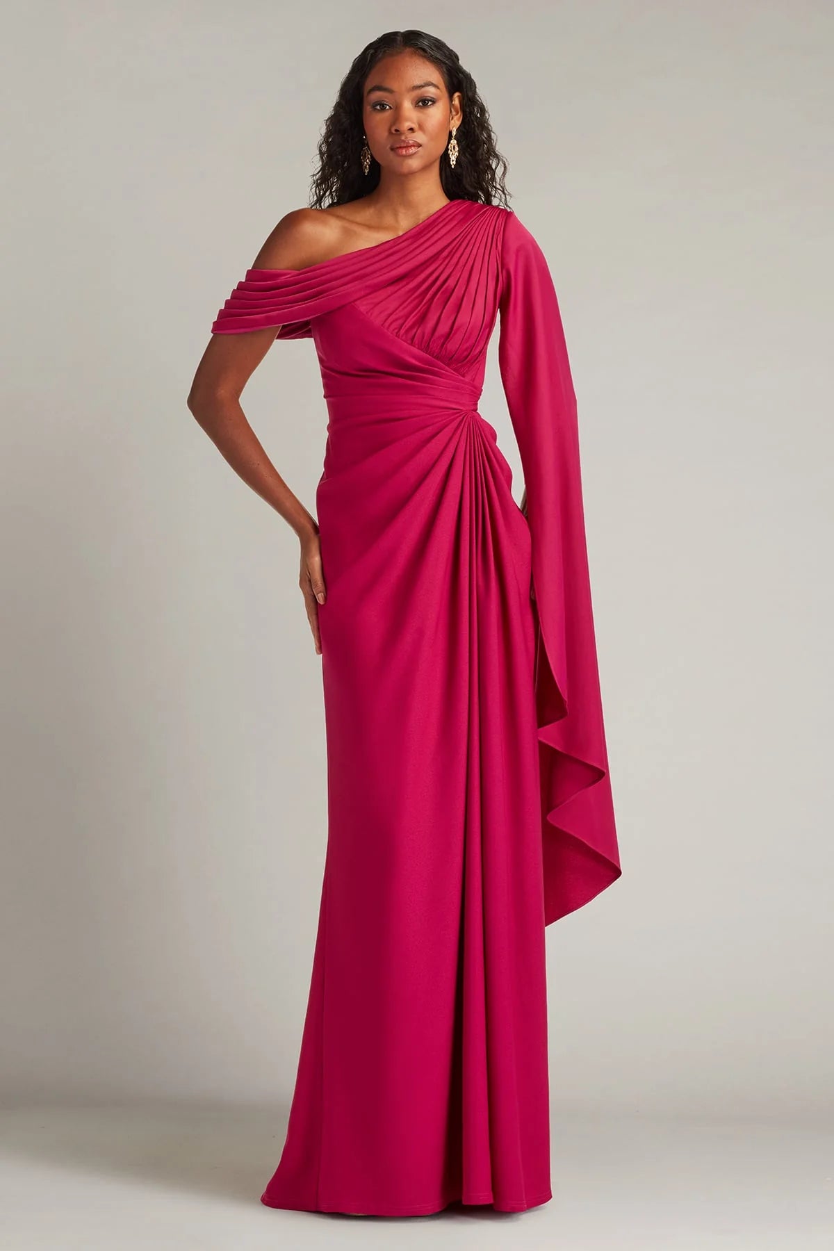 Ember Cape Sleeve Gown