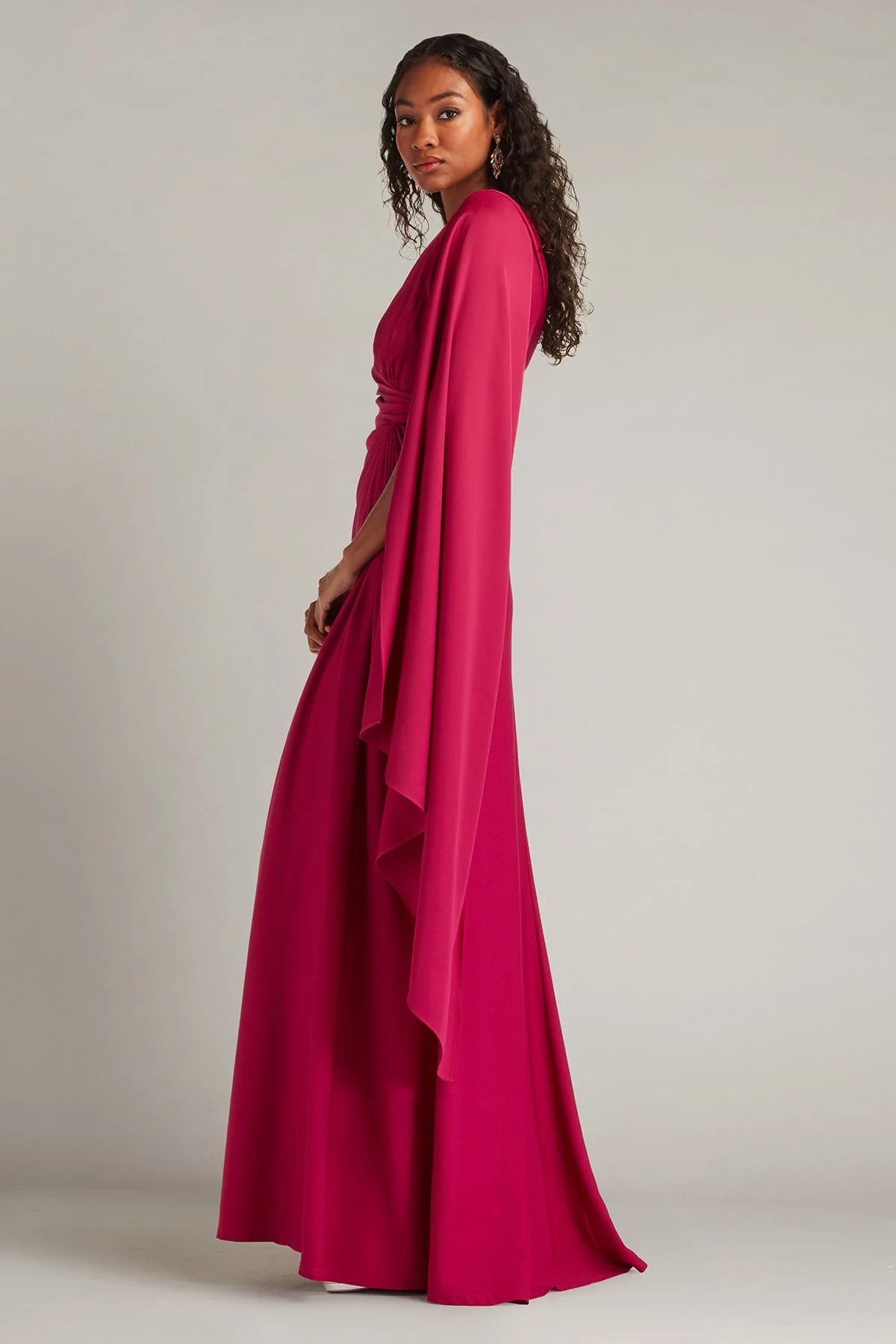 Ember Cape Sleeve Gown