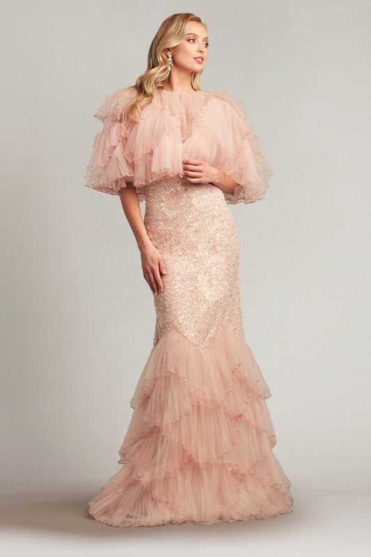 Marit Two-Piece Tiered Gown