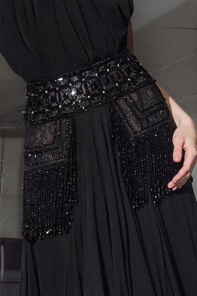Sleeveless Halter Gown