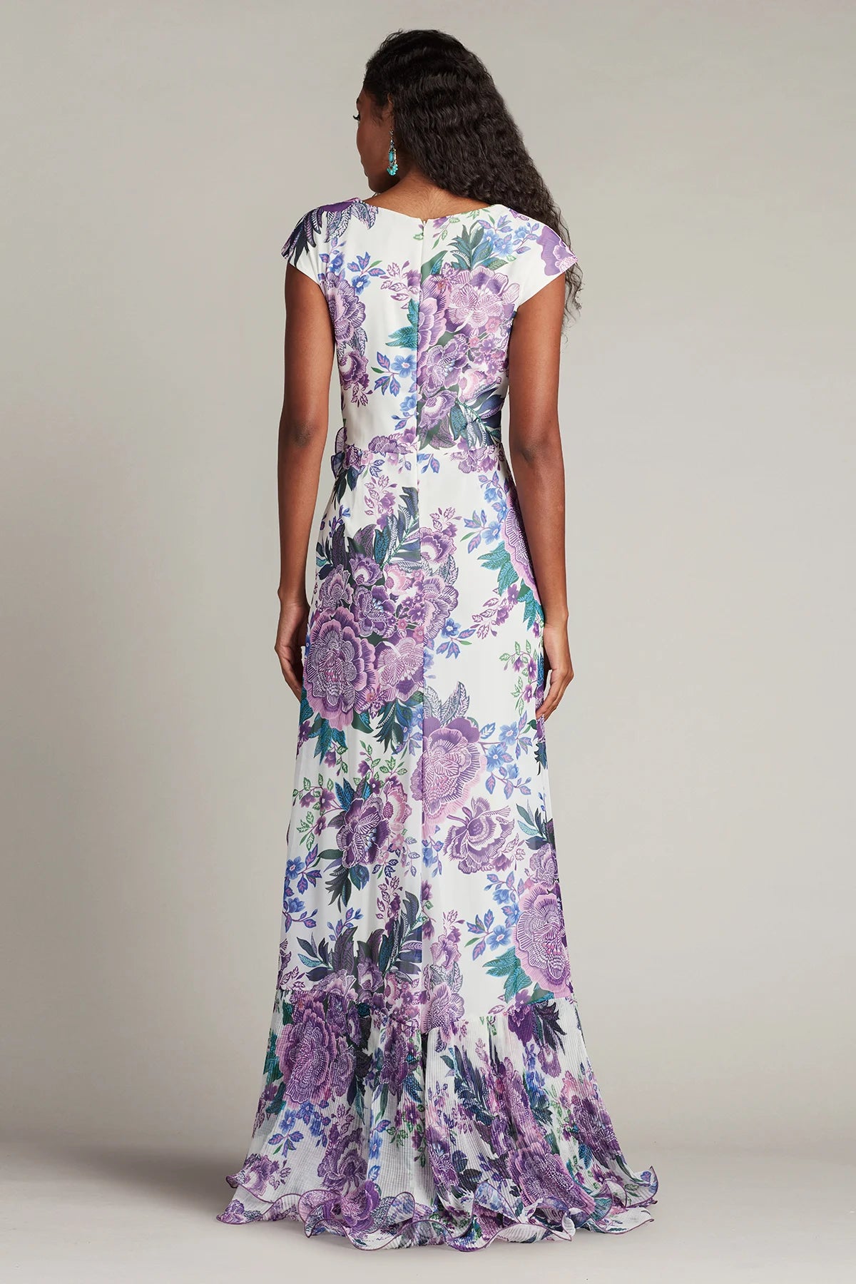 Ruffled Floral Gown