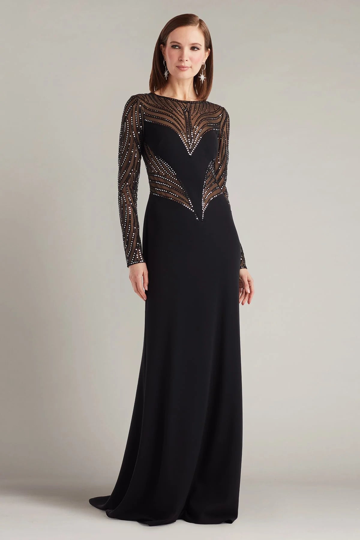 Duin Sequin Hourglass Embroidered Gown