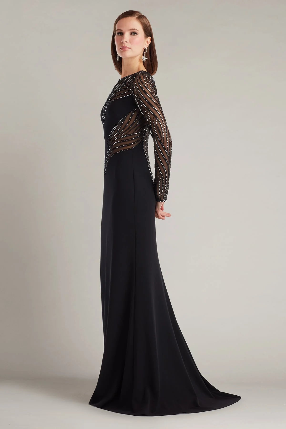 Duin Sequin Hourglass Embroidered Gown