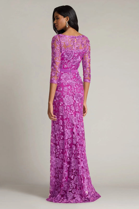 Carelle Embroidered Tulle Gown