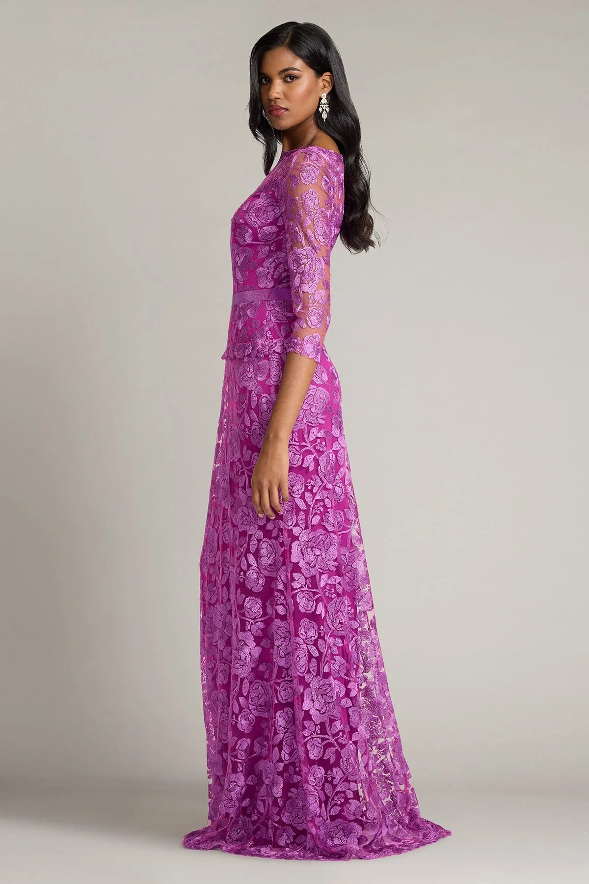 Carelle Embroidered Tulle Gown
