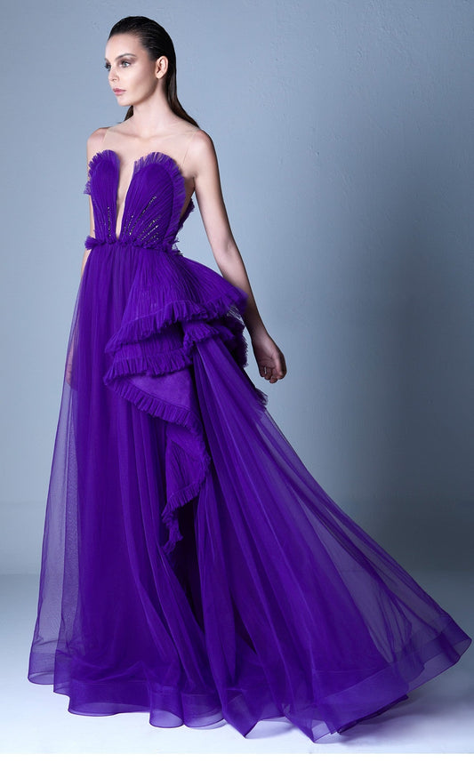 Illusion Neck Gown