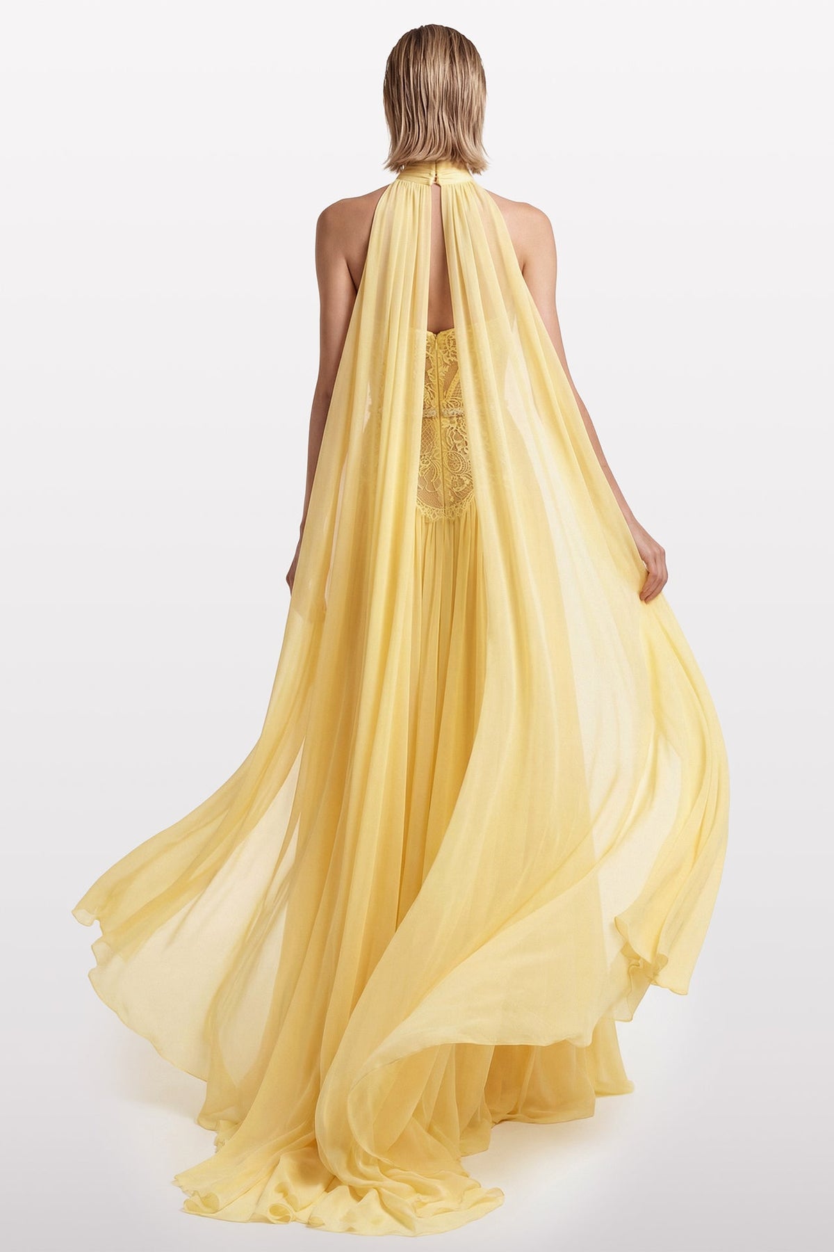 Keyhole Lace Corset Gown