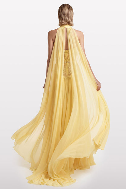 Keyhole Lace Corset Gown