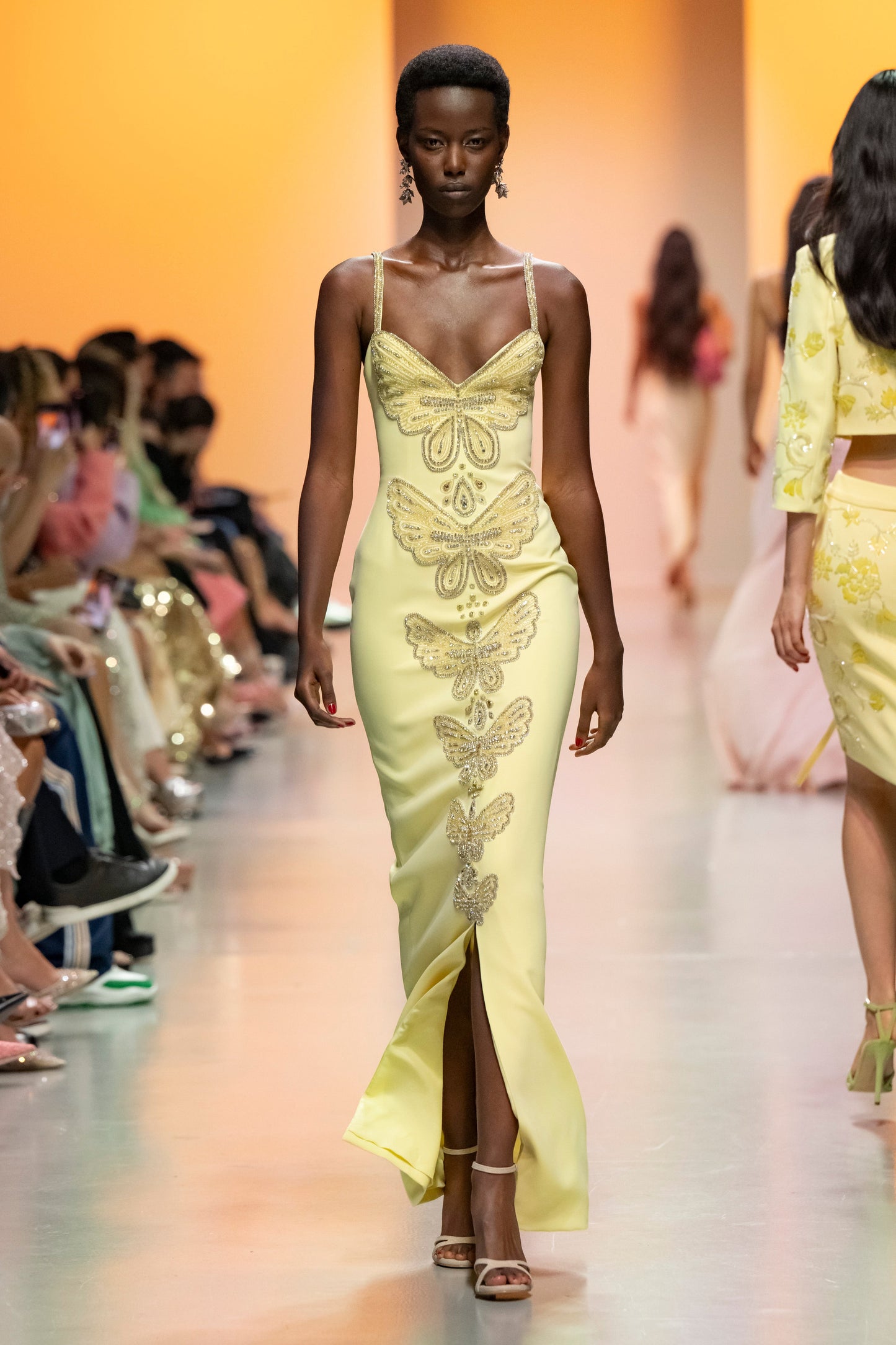 Crepe Butterfly Gown