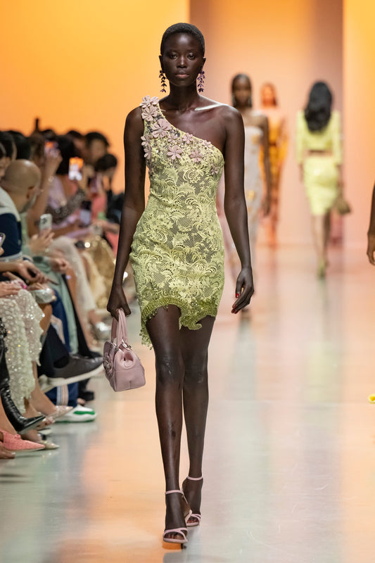 One-Shoulder Lace Dress