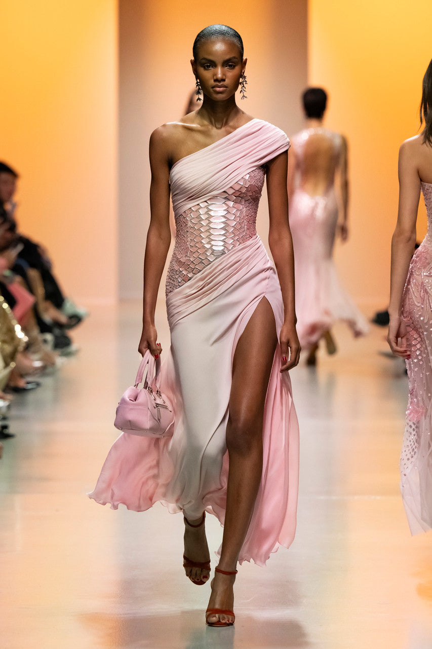 One-Shoulder- Georgette Dress