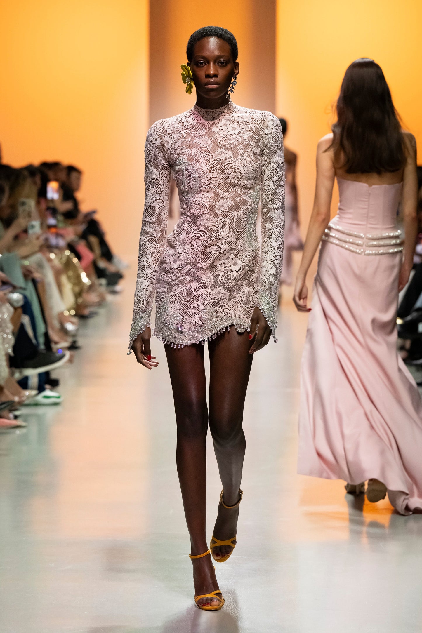 Lace Sleeved Dress