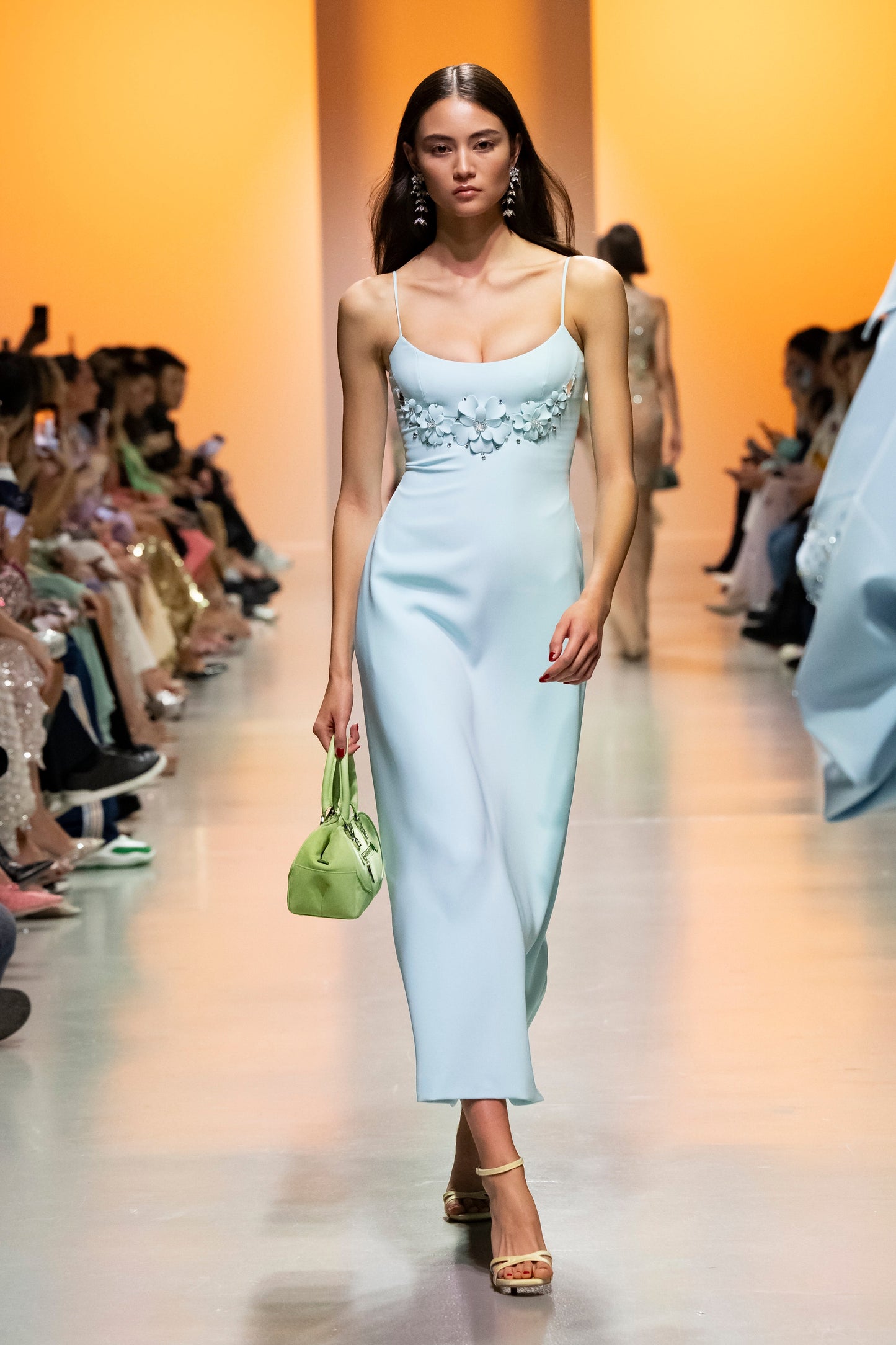 Sleeveless Crepe Midi Dress