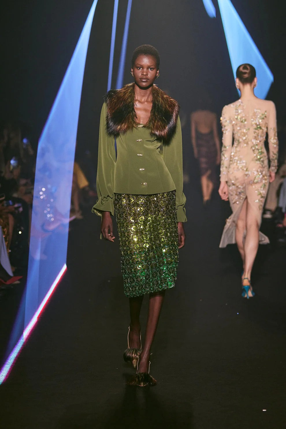 Beaded Short Skirt