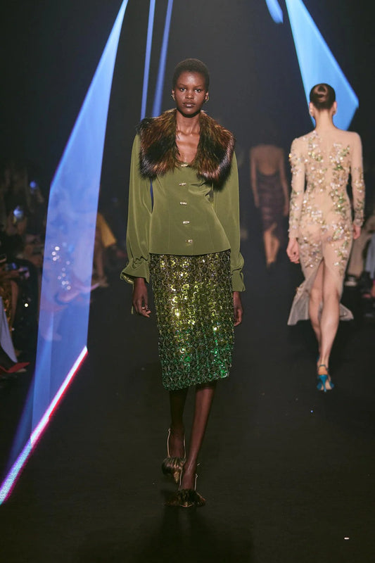 Beaded Short Skirt