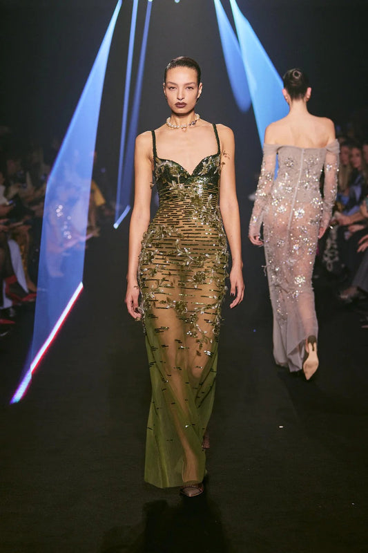 Beaded Long Dress