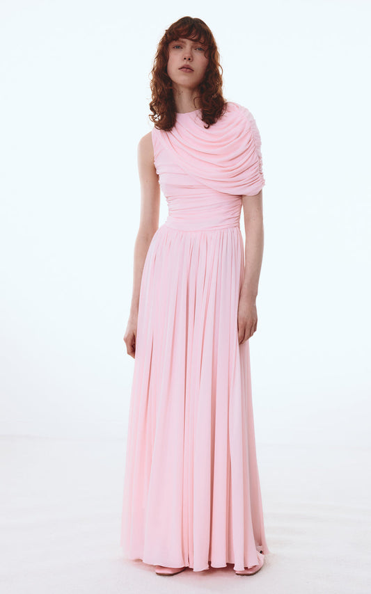 Draped Jersey Dress