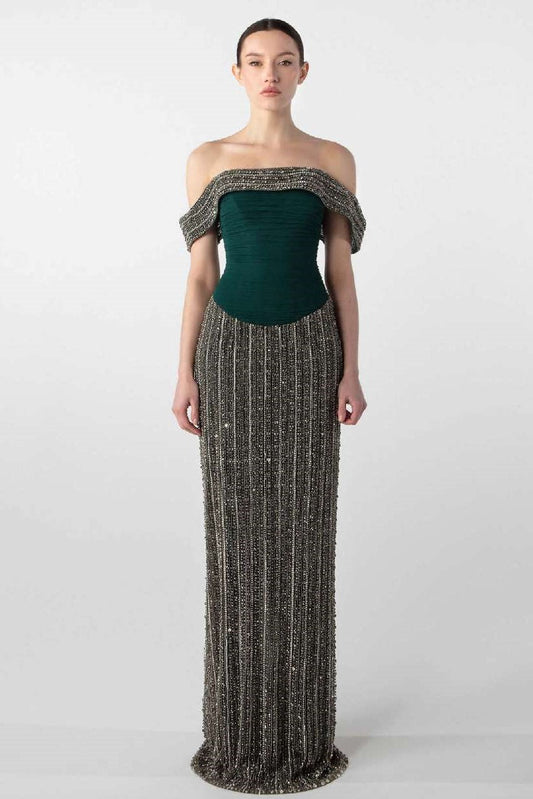 Hand-Embroidered Gown