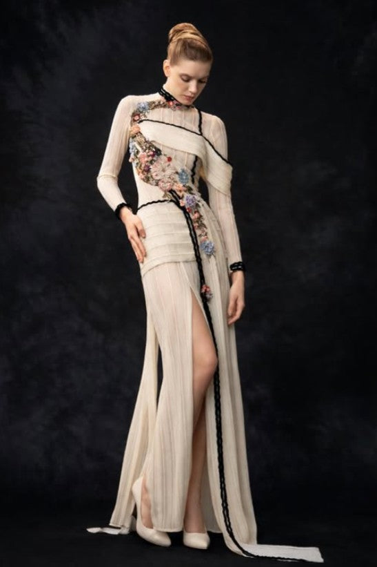 Asymmetric Evening Gown