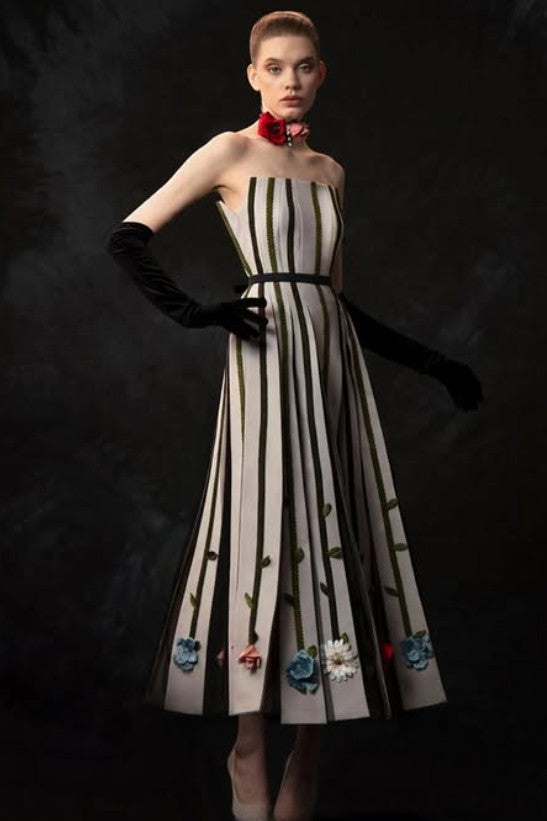 Off-Shoulder Midi Dress