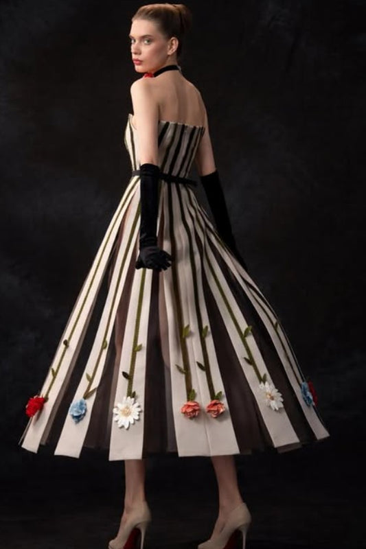 Off-Shoulder Midi Dress