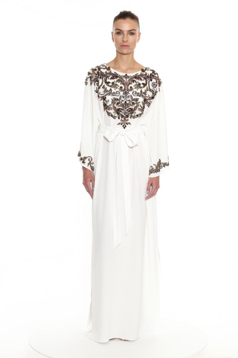 Satin Back Crepe Caftan