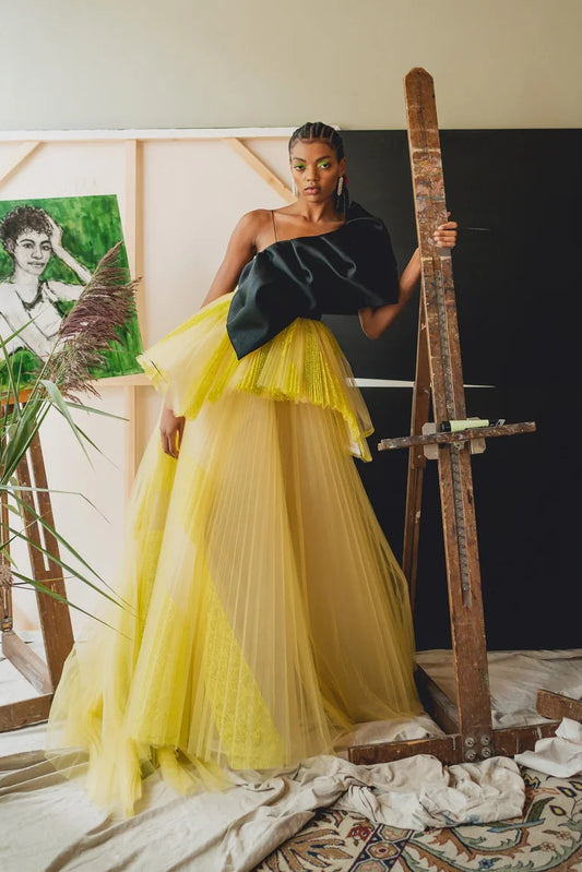 Asymmetrical Ball Gown