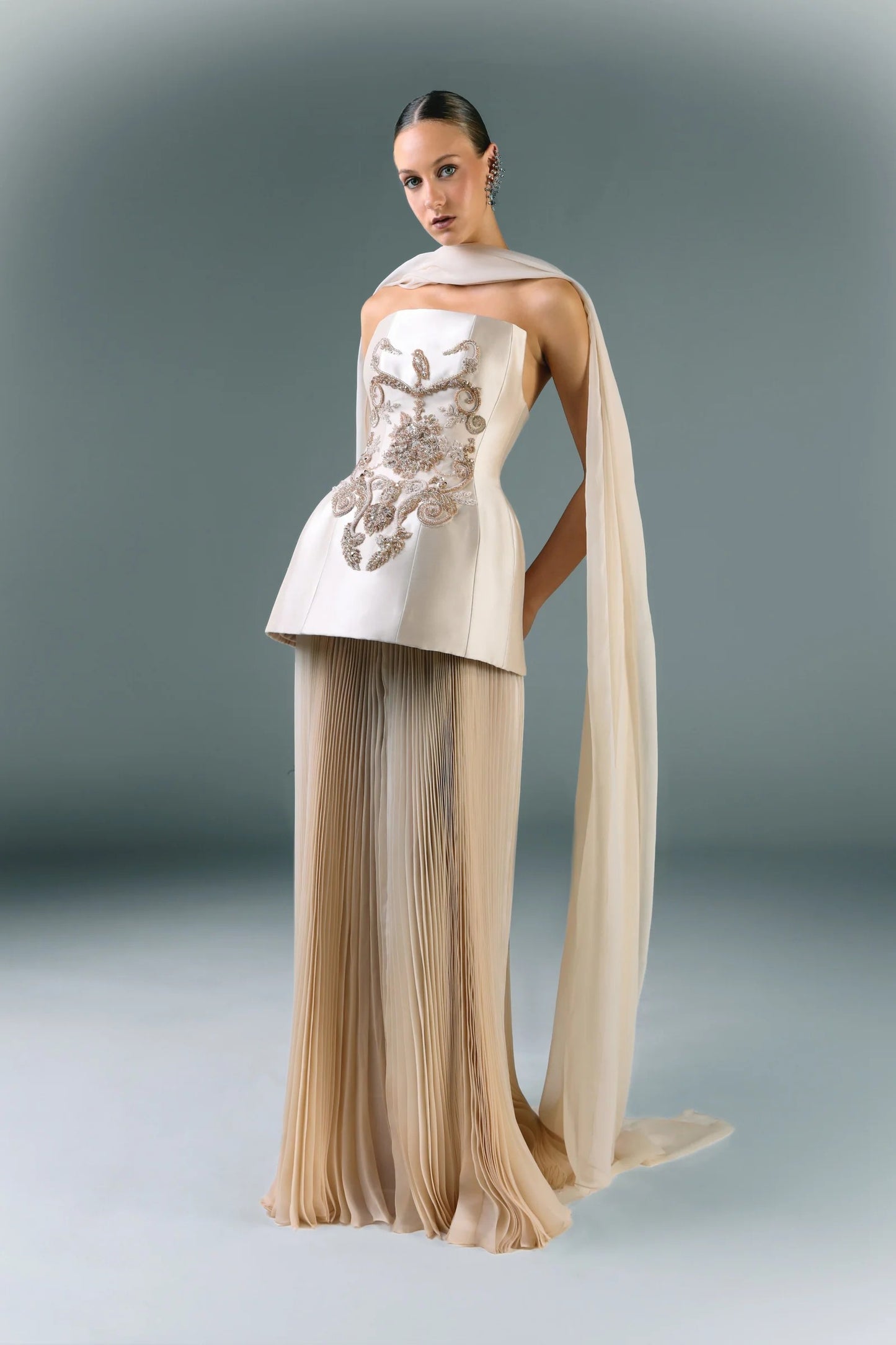 Mikado Embroidered Corset