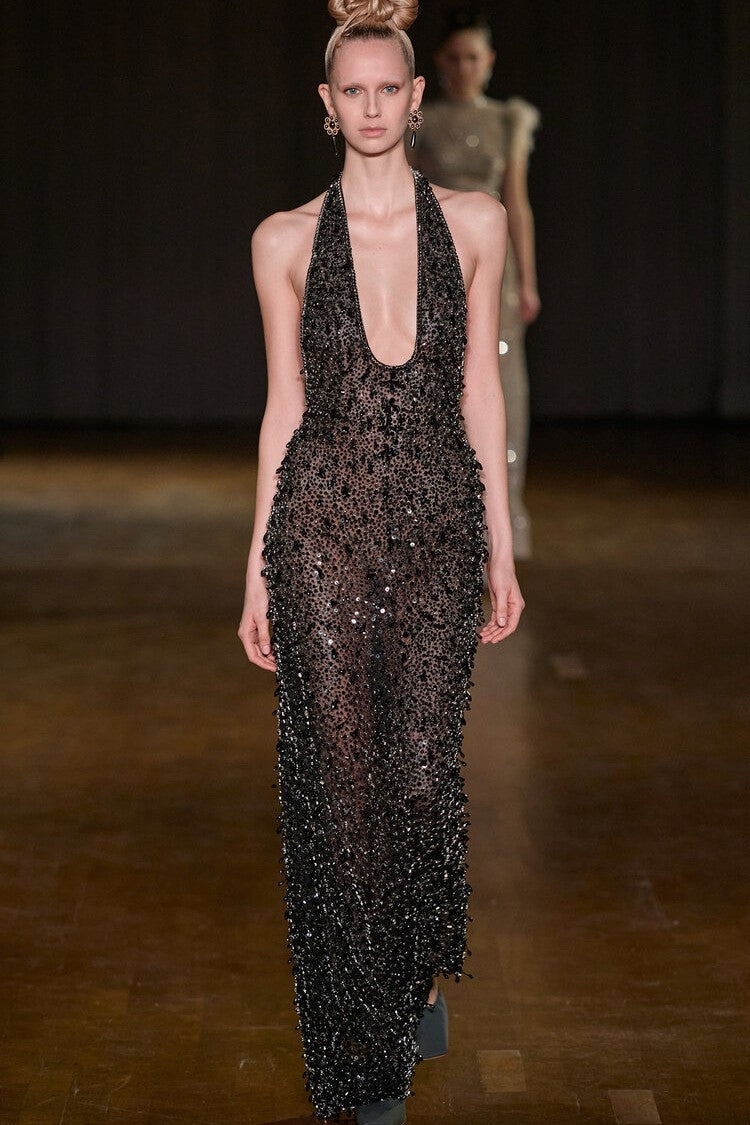 Sleeveless Embellished Maxi Dress