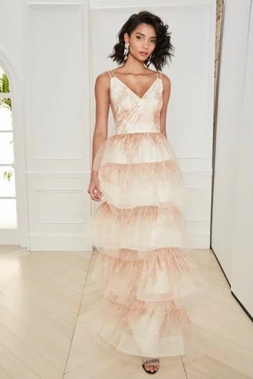 Tiered Sleeveless Gown
