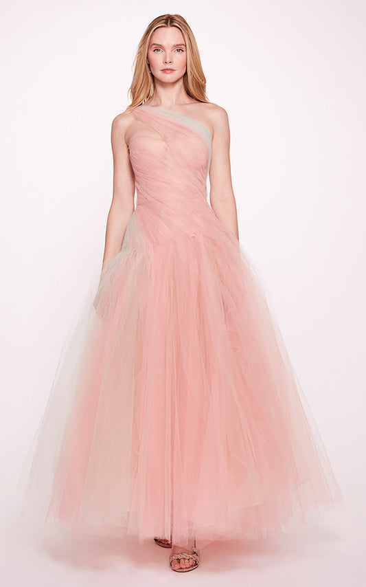 Sleeveless Tulle Gown