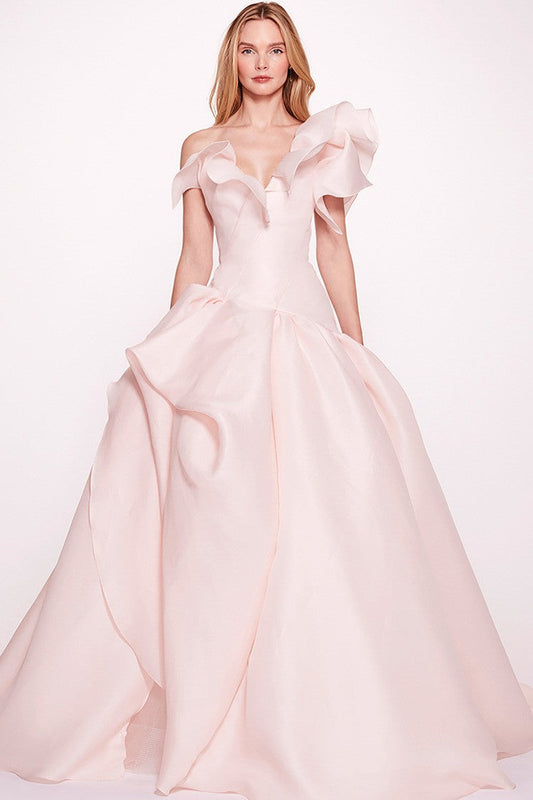 Ruffled -Gown