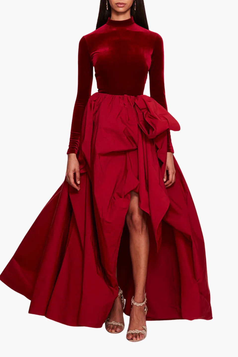 Velvet Taffeta Gown