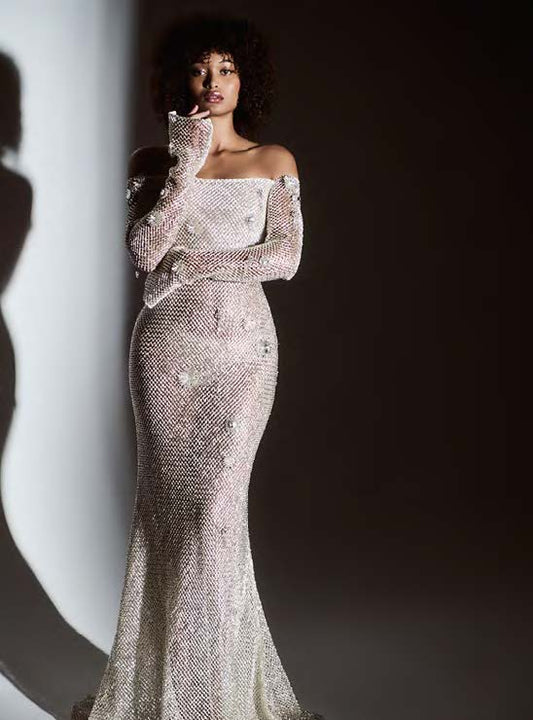 Metal Crystal Gown