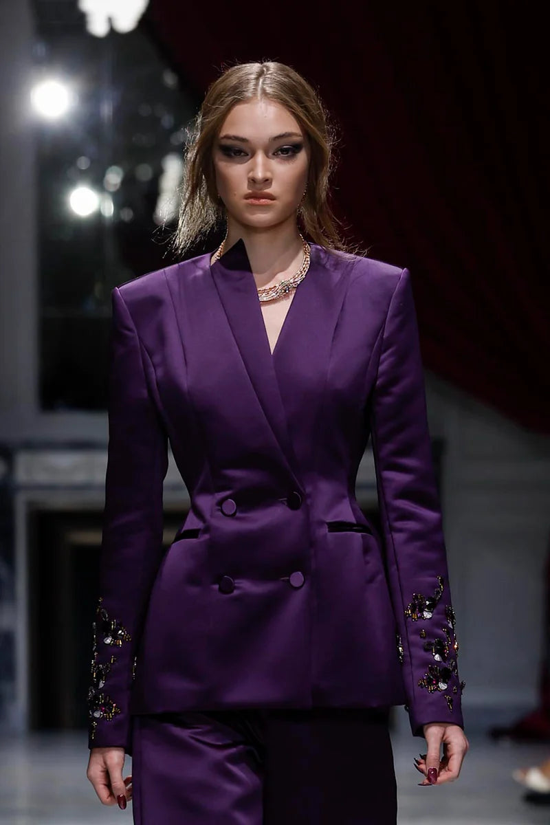 Amethyst Double-Breasted Jacket