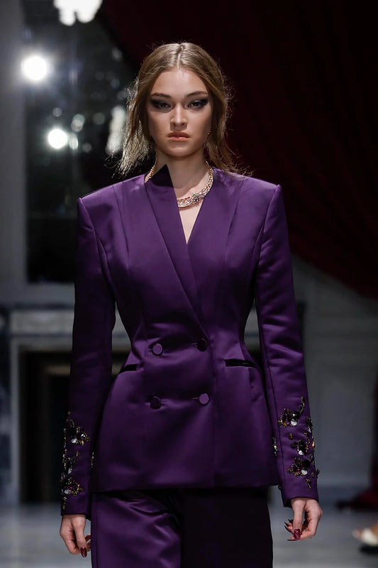 Amethyst Double-Breasted Jacket