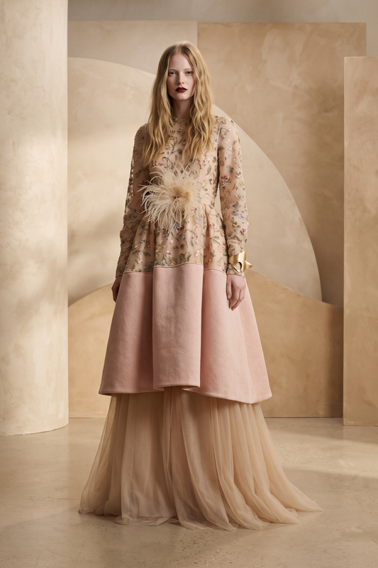 Long Sleeve Multi Media Gown