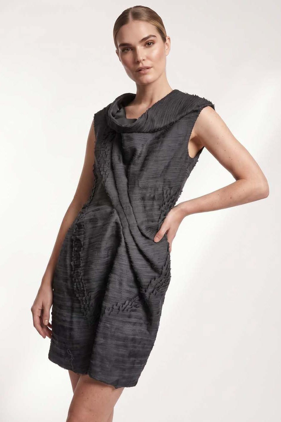 Cowl Neck Mini Dress