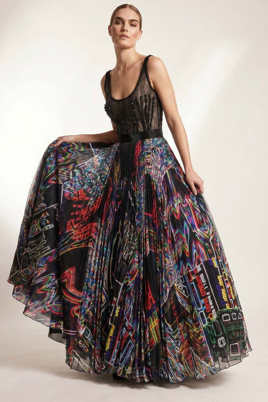 Scoop Neck Evening Gown
