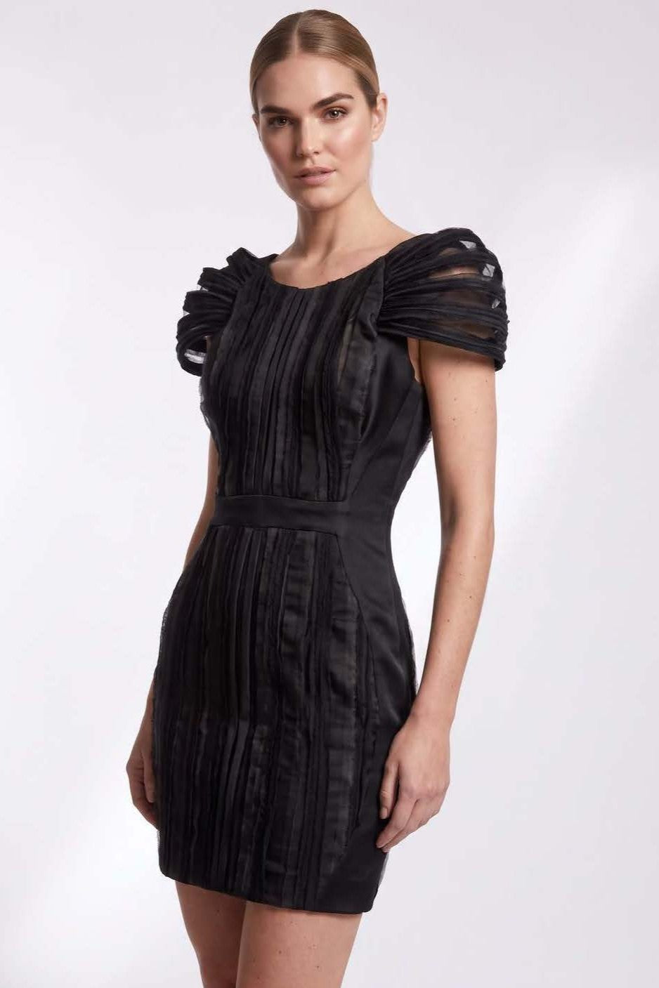 Sculpt Sleeve Mini Dress