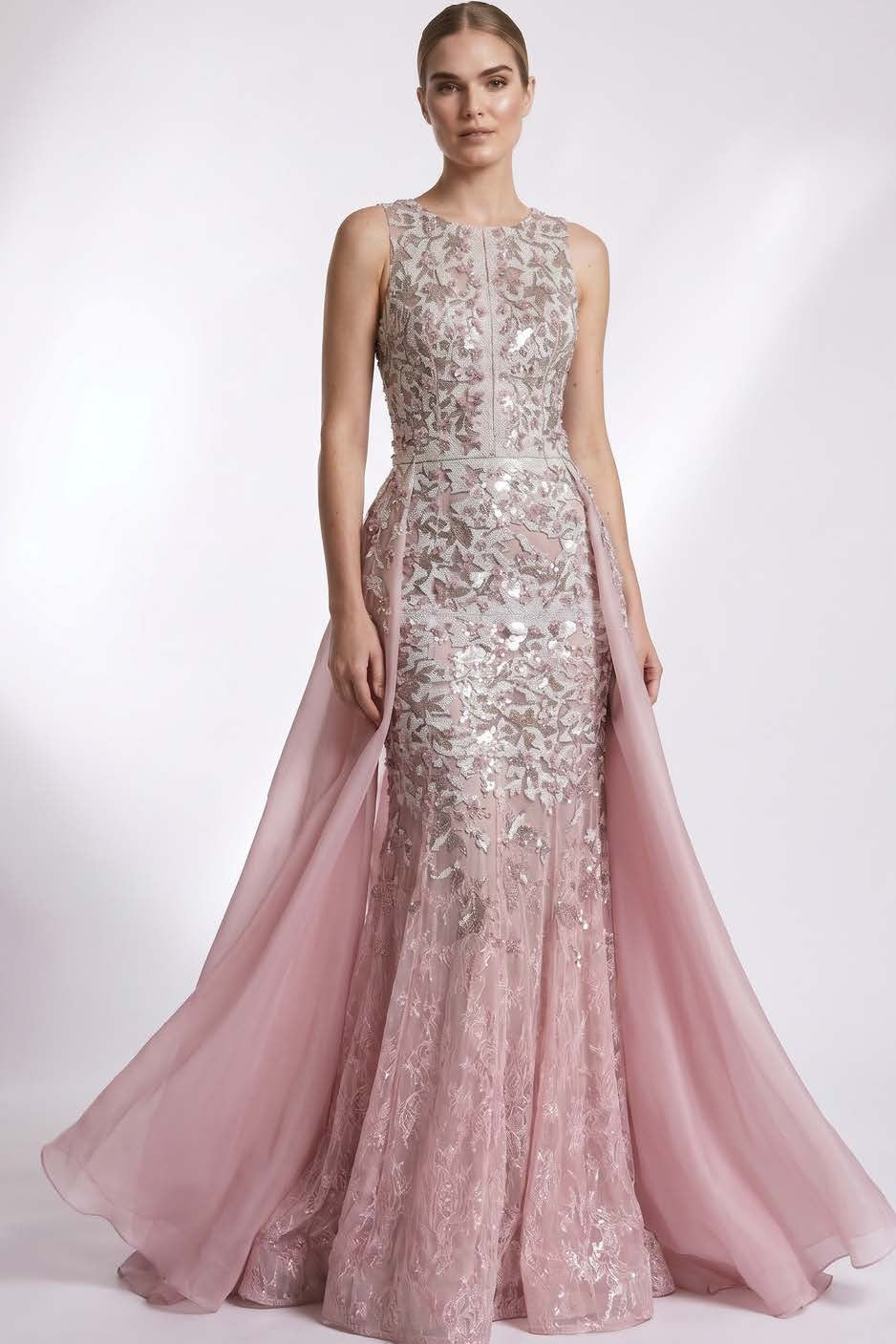 Floral Applique Gown