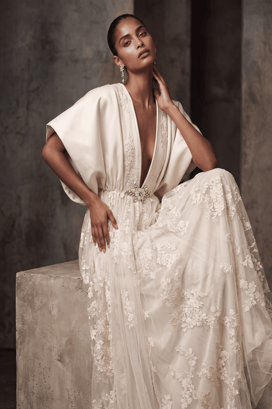 Plunge Neck Kaftan