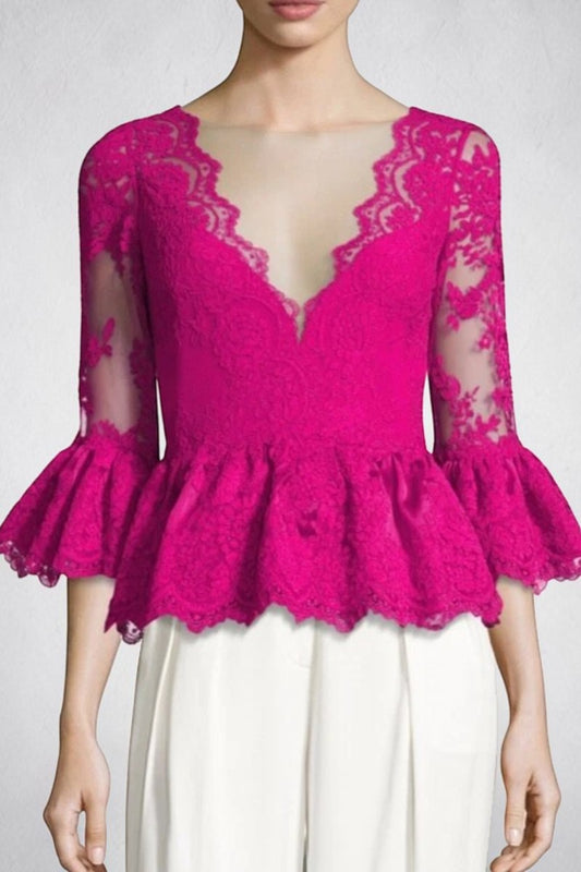 Peplum Lace Top