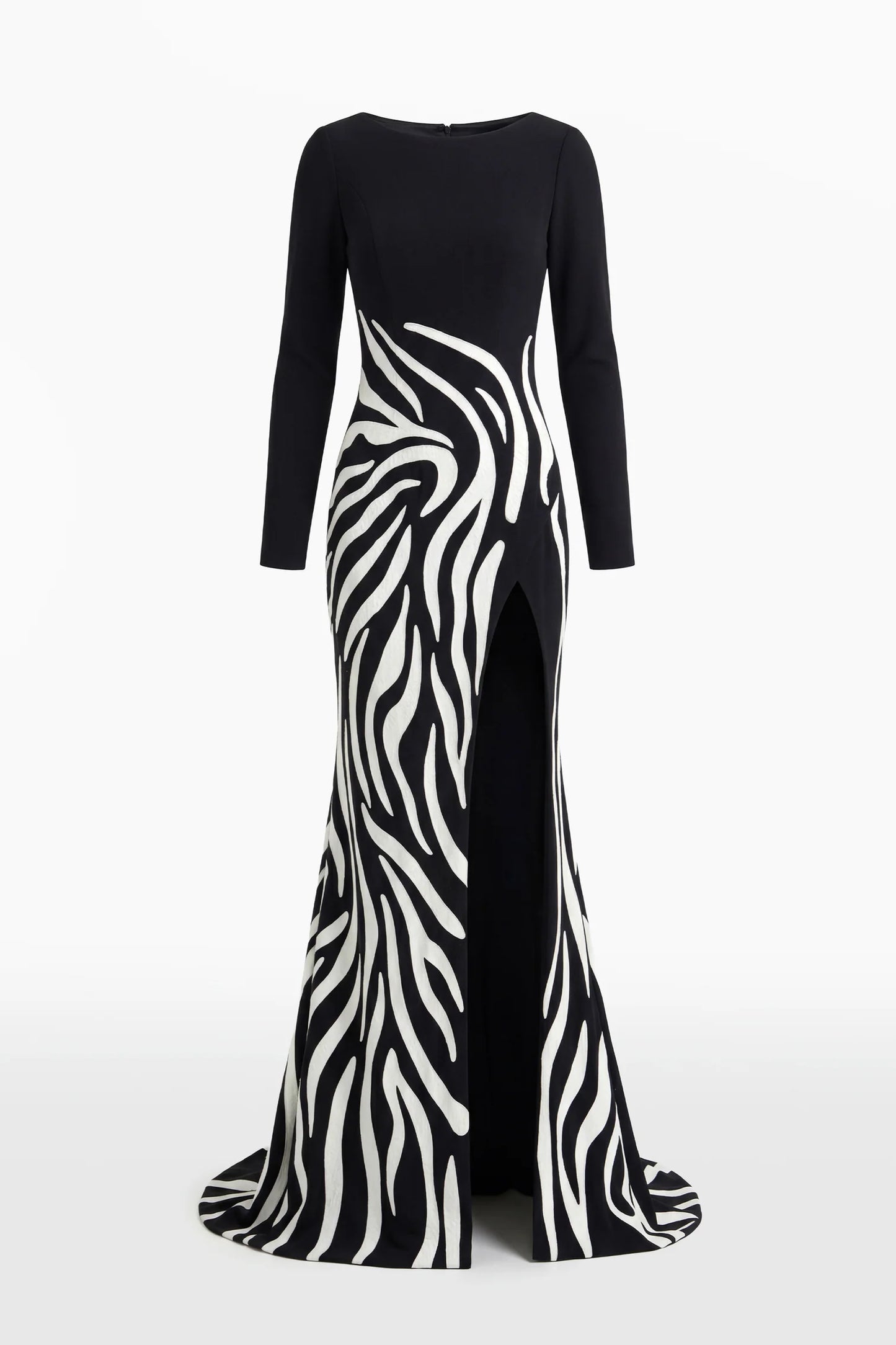 Crepe Zebra Pattern Dress